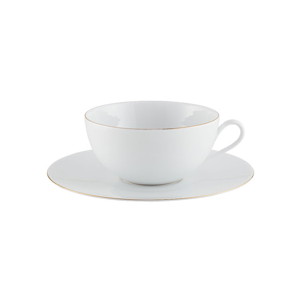 Amiramour Tea Cup & Saucer - Monceau Gold by Raynaud 0360-37-301022, 0360-37-351017