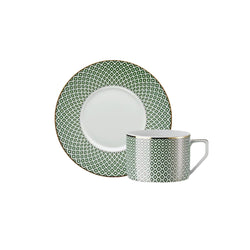 Amiramour Tea Cup with Saucer - Francis Carreau Green by Rosenthal 1