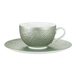 Amiramour Tea Cup and Saucer - Minéral Irisé Céladon 0718-23-301025, 0718-23-351017