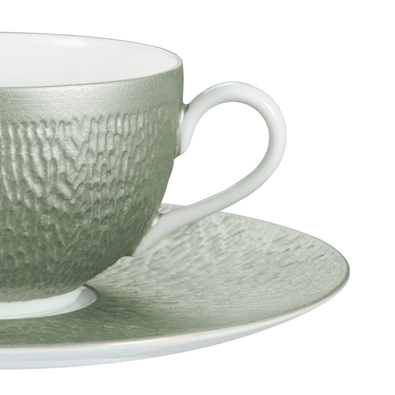 Amiramour Tea Cup and Saucer - Minéral Irisé Céladon 0718-23-301025, 0718-23-351017 _2
