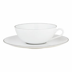 Amiramour Tea Cup & Saucer - Monceau Platine by Raynaud
