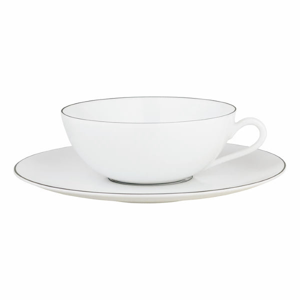 Amiramour Tea Cup & Saucer - Monceau Platine by Raynaud