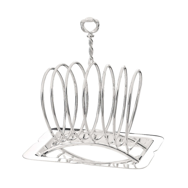 'Villa Pisani' Silver Plated Toast Rack With Plate by Greggio