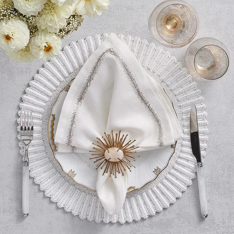 Lumina Placemat in White by Kim Seybert | Set of 4