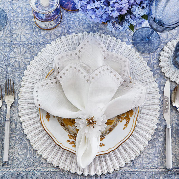 Lumina Placemat in White by Kim Seybert | Set of 4