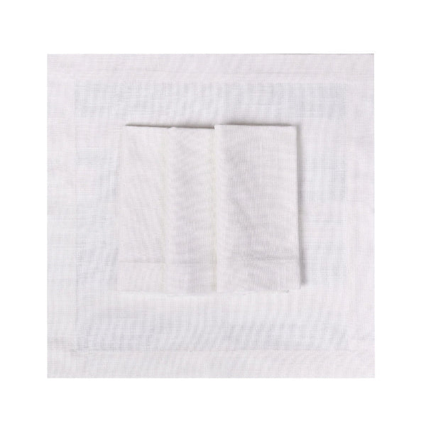 White Panama Napkins by Roseberry Home 1