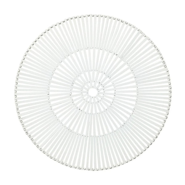Spoke Bamboo Placemat in White by Kim Seybert | Set of 4