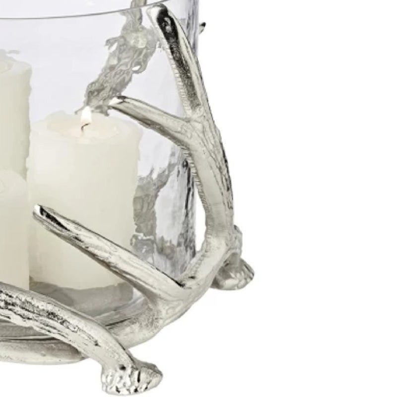 Hurricane Candle Holder Kingston Silver H 20 cm