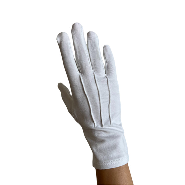 Professional Service Gloves 95 % Cotton and 5% Lycra in White