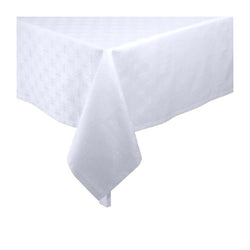 White tablecloth on a white background