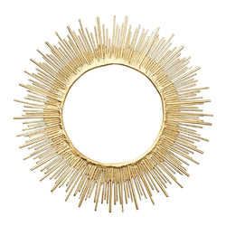 Gold sunburst Radiate charger plate by Kim Seybert.