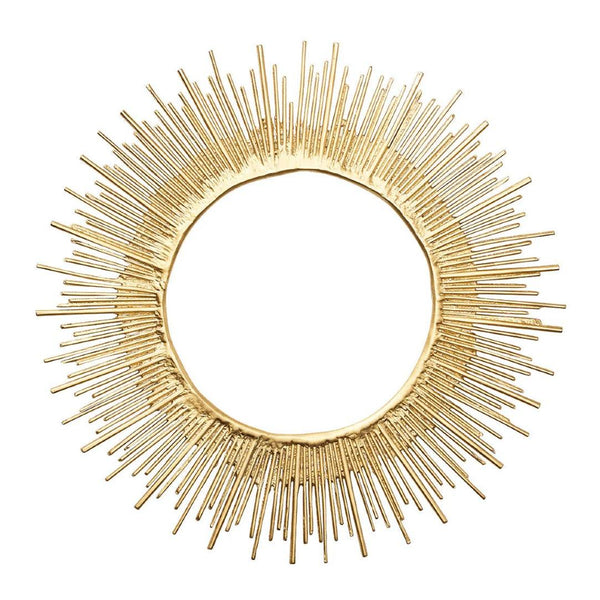 Gold sunburst Radiate charger plate by Kim Seybert.