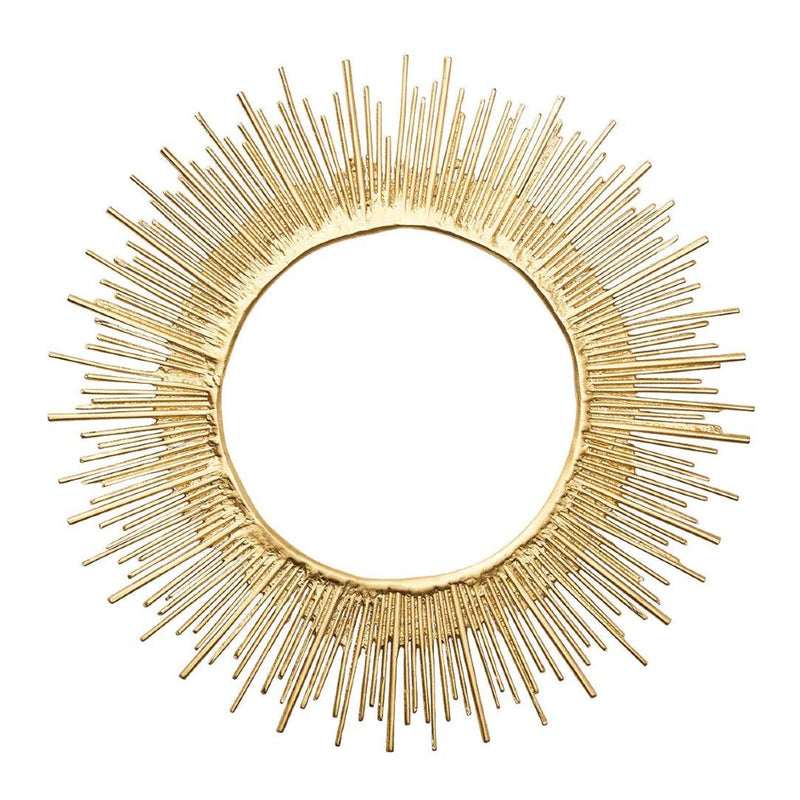 Gold sunburst Radiate charger plate by Kim Seybert.