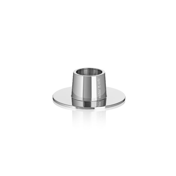 Classic Candle Holder in Silver - Set of 2
