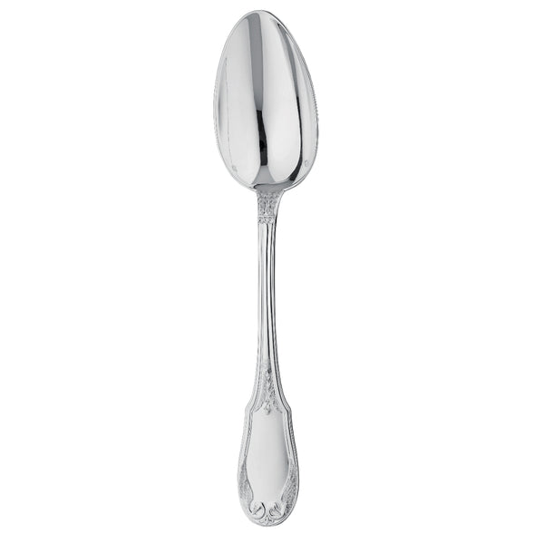 Ercuis Empire sterling silver dinner spoon with refined engravings.
