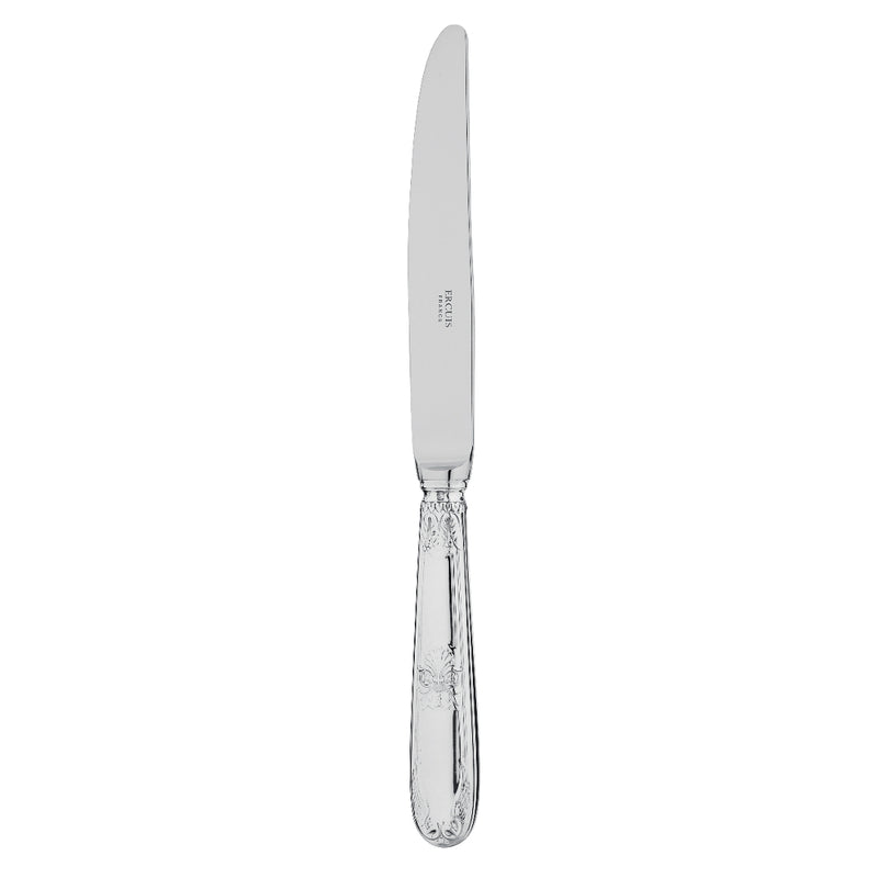 Ercuis Empire sterling silver dinner knife with elegant engravings.