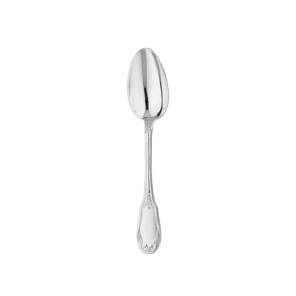 Ercuis Empire sterling silver dessert spoon with engraved handle.