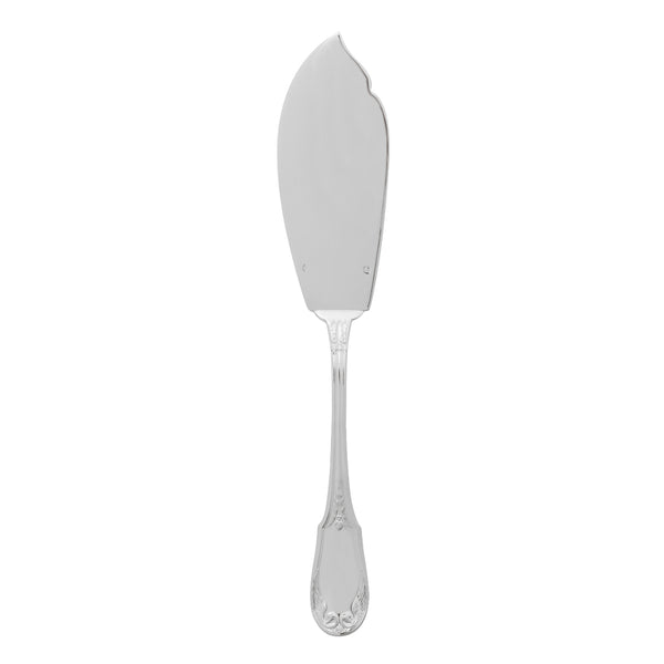 Ercuis Empire sterling silver fish serving knife with engraved handle.