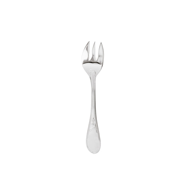 Oyster fork Lauriers silver plated with laurel motif handle