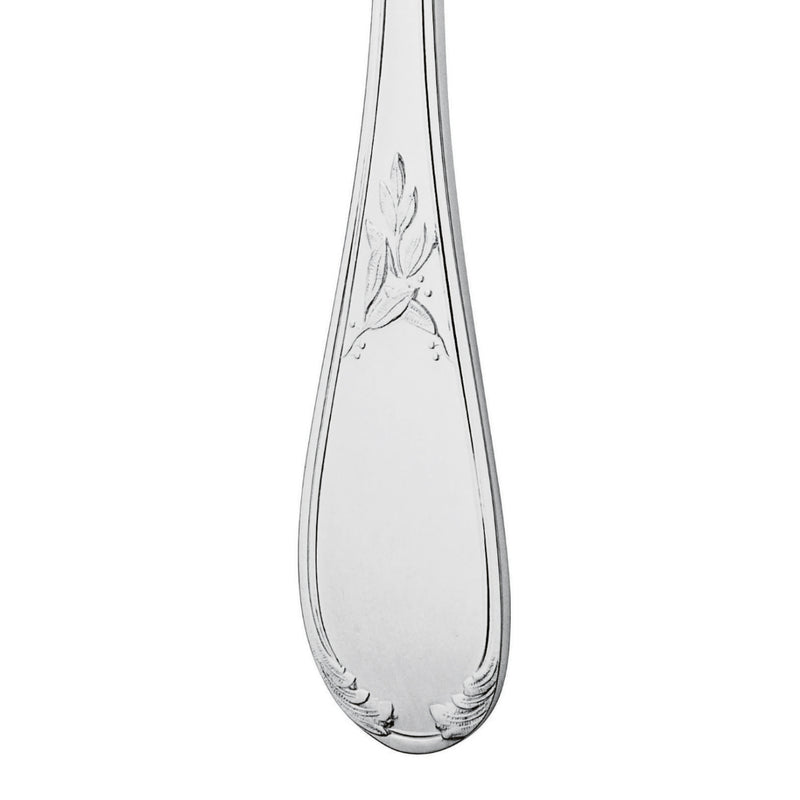 Lauriers Dinner Fork silver plated handle with refined detailing by Ercuis
