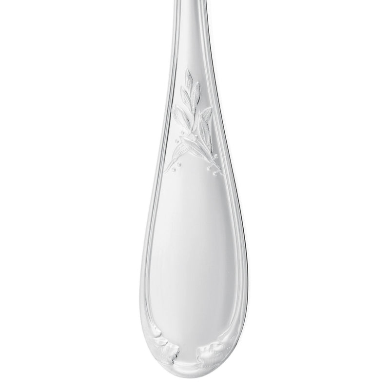 Lauriers Dessert Spoon silver plated handle with refined detailing by Ercuis
