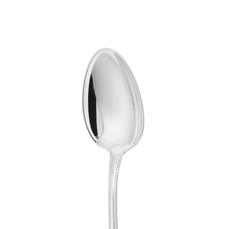 Lauriers Tea Spoon silver plated polished finish close-up.