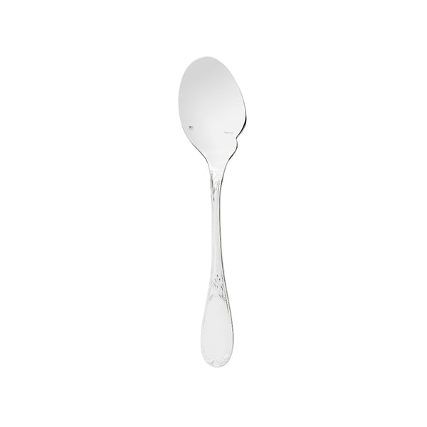 Individual gravy spoon Lauriers silver plated with laurel motif handle.