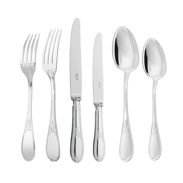 Lauriers Cutlery Set 36 Pieces silver plated with laurel motif and mirror finish

