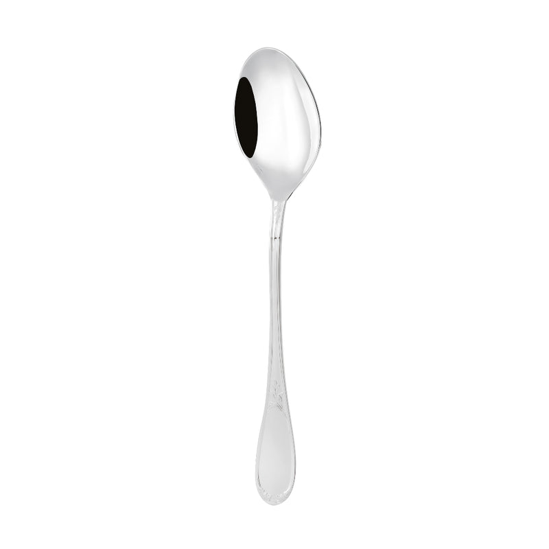 Serving spoon Lauriers silver plated with laurel motif handle.