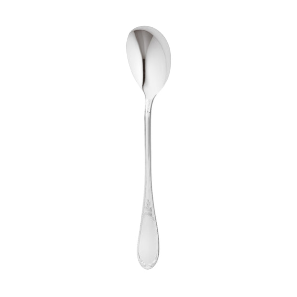 Salad serving spoon Lauriers silver plated with laurel motif handle