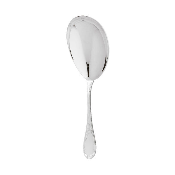 Rice or Fried Potatoes Ladle silver plated with contoured handle and deep bowl for serving