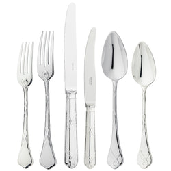 Luxury Paris silver-plated cutlery set 36 pieces in mirror finish by Ercuis.