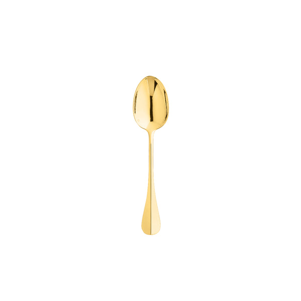 US teaspoon Baguette gold-plated by Ercuis with polished finish and elegant handle design.