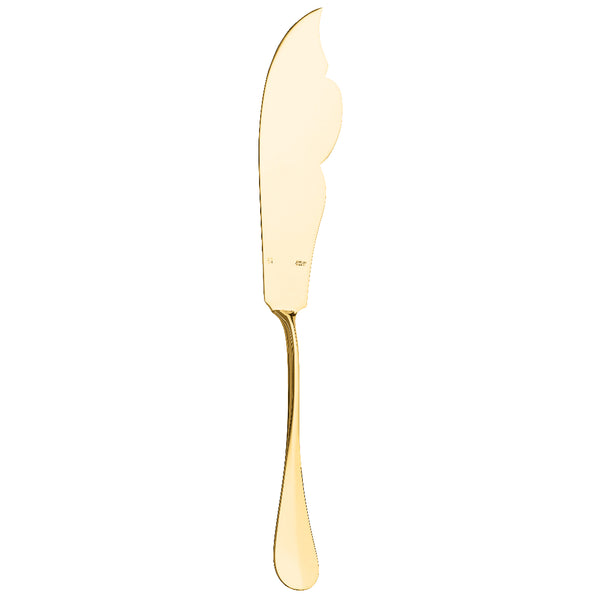 Fish Serving Knife Baguette Gold by Ercuis with curved blade and slender handle for refined fish service.