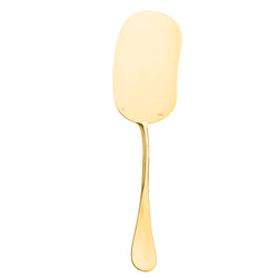 Elegant gold- plated ice cream ladle for fine dining service Baguette collection by Ercuis,