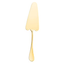 Pie Server Baguette gold-plated by Ercuis with wide flat blade and classic handle.