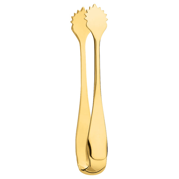 Sugar Tong Baguette gold-plated by Ercuis, elegant design for serving sugar cubes