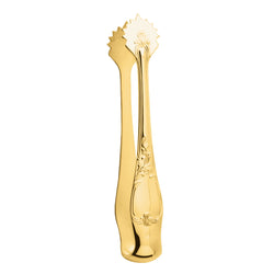 Sugar tong with ornate detailing Du Barry cutlery by Ercuis silver-plated gilded finish.