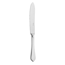 Citeaux stainless steel dinner knife with smooth blade and angular handle by Ercuis.