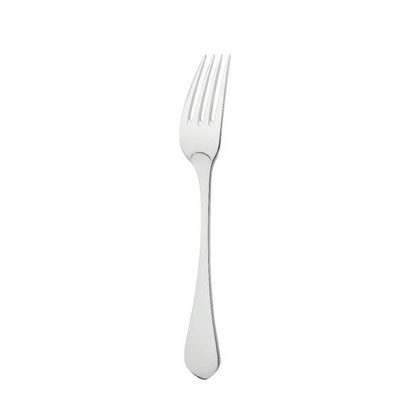 Citeaux dessert fork by Ercuis in polished stainless steel, designed with slender tines and a refined silhouette.