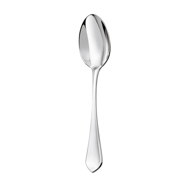 Serving spoon Citeaux by Ercuis in stainless steel with curved bowl and elongated handle.