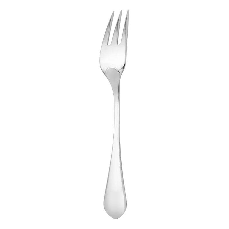 Serving fork Citeaux by Ercuis in stainless steel with three sharp tines and sleek handle.