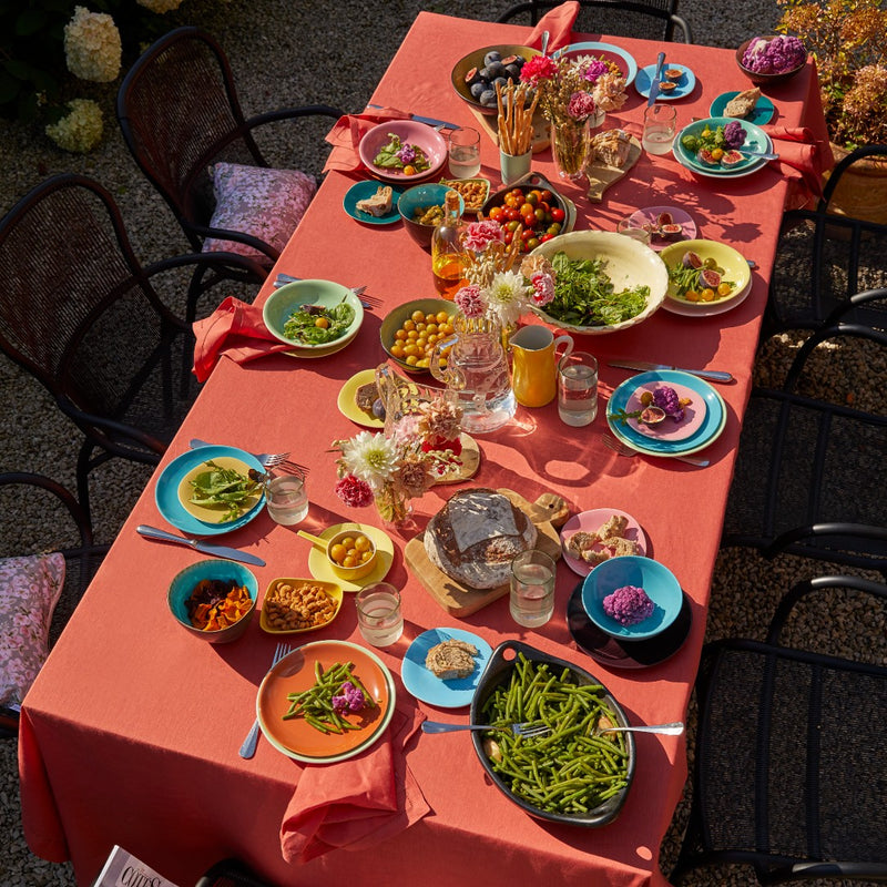 'Florence' Tablecloth in Rooibos Linen by Alexandre Turpault