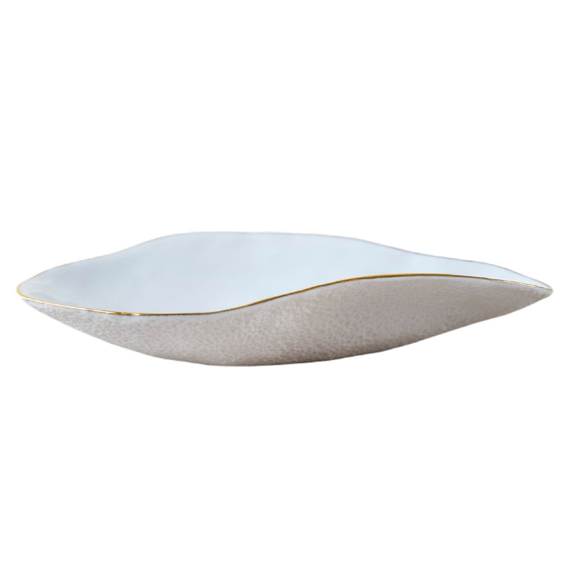 Side Bowl White with Golden Rim - Indulge Nº3