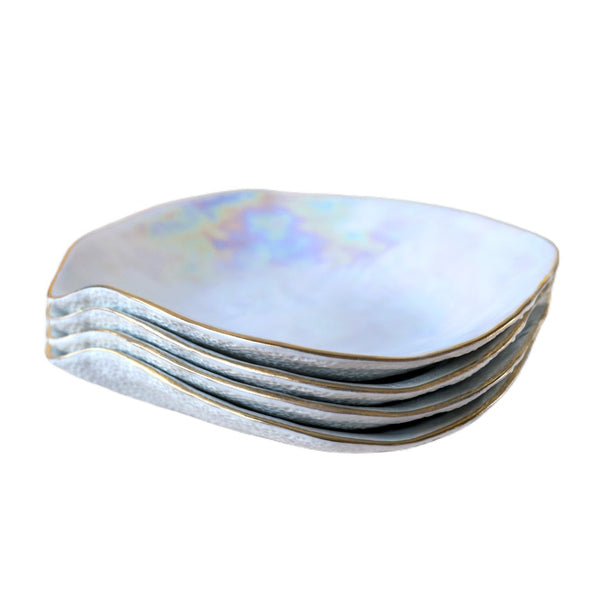 Set of 4 Small Plates Pearlescent - Indulge Nº5
