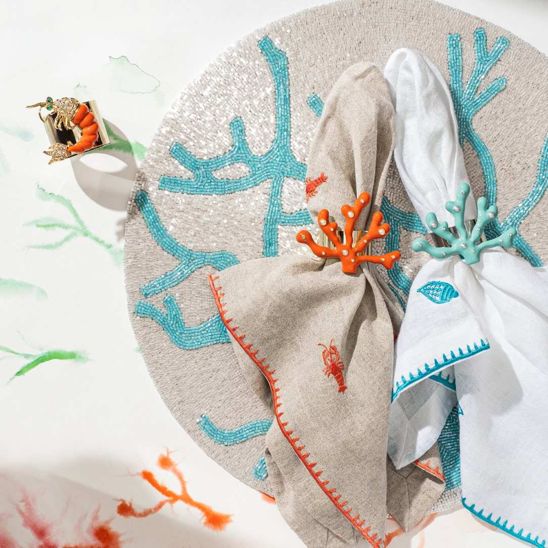 Delicate Turquoise Coral Placemat