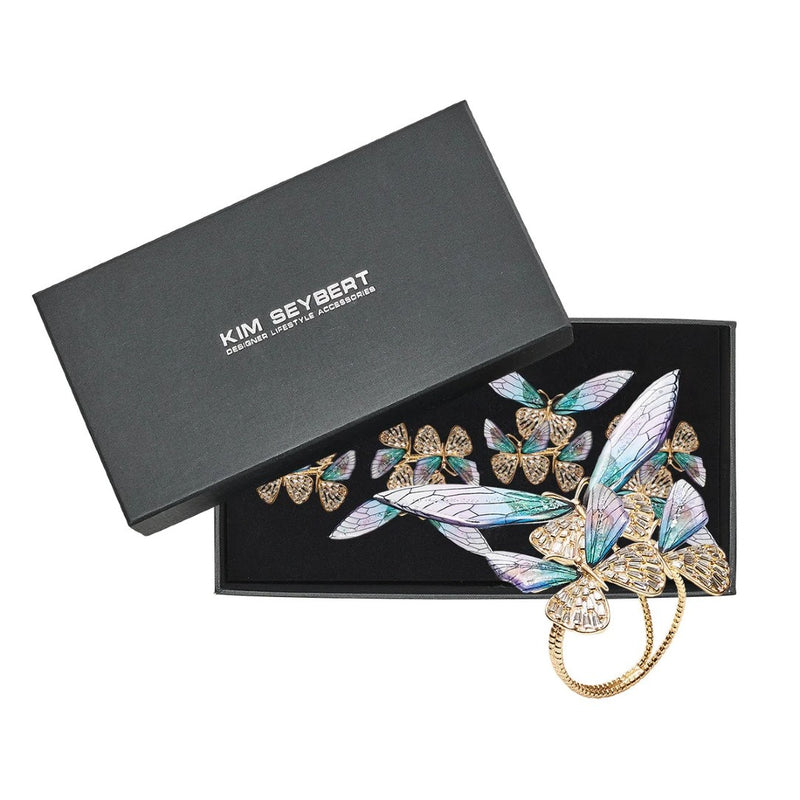 Set of 4 Flutter Napkin Rings in gift box by Kim Seybert, available at Amiramour