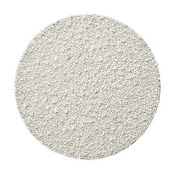 Luxury white beaded Bianco placemat with coastal-inspired texture by Kim Seybert.