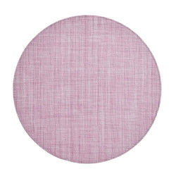 Lilac woven Portofino placemat with raffia-like texture by Kim Seybert.