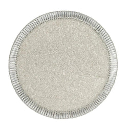Hand-beaded silver and crystal Bevel Placemats with geometric design by Kim Seybert.
